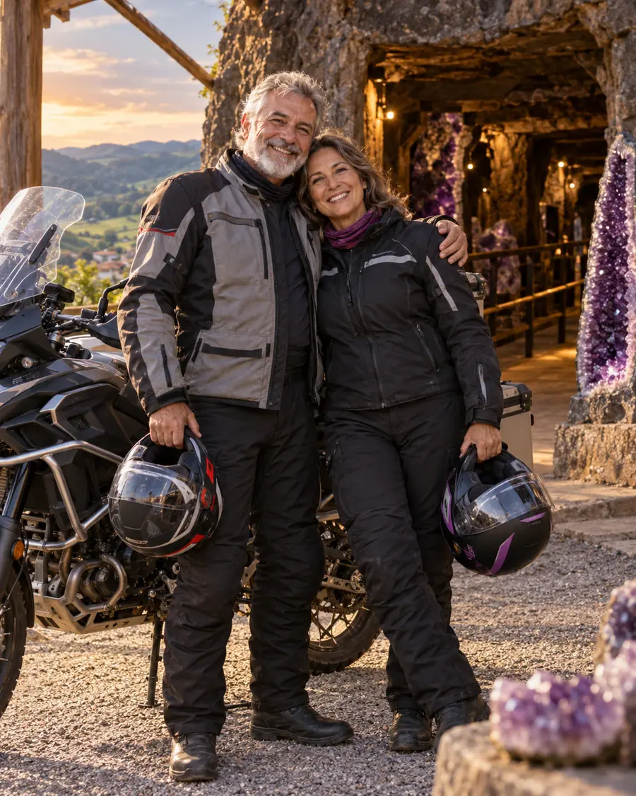 Exemplo de viagem de moto em Ametista
